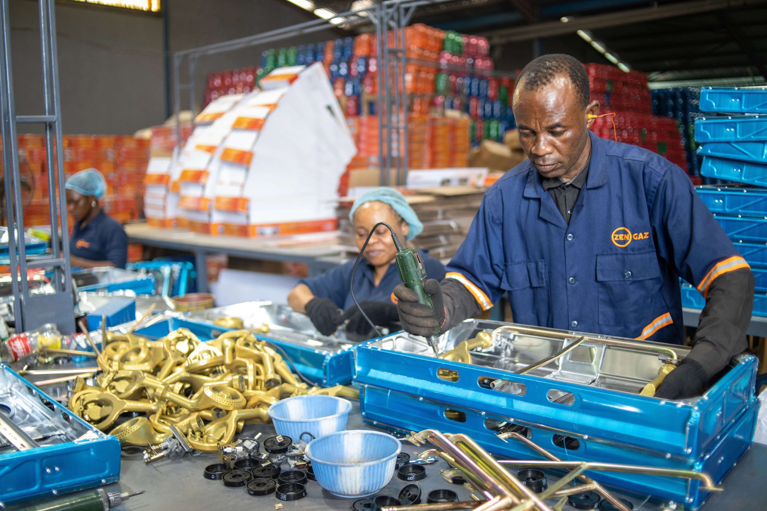 Dedicated Zen Limited's workers hard at work in the factory.